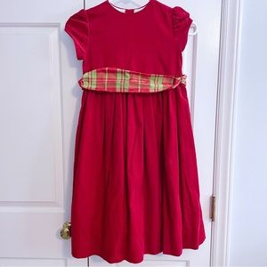 Bailey Boys Christmas Red Corduroy Dress, Size 6